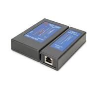 Digitus Testeur réseau DN-14001-2 – RJ45/RJ11, PoE, détection du blindage, Cat5–Cat6A Noir
