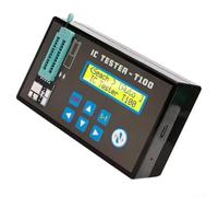 Tester-T100 Testeur IC pour puce logique 74HC 74LS CD4000 Détecteur de transistors et de diodes 1300 Plus Chip Base de données Auto Power Level Identification Energy Saving ABS (unité principale)