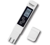 Testeur 3-en-1 TDS Testeur de pH Test de qualité d'eau de Piscine Conductimètre avec écran LCD Haute précision et Fonction
