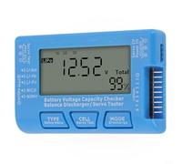 Testeur Capacité RC CellMeter8 LCD 2-8S pour lipo Testeur Capacité(blue) | Écran LCD haute visibilité, mesure tension cellule unique et totale, indique écart max/min, pour idéal pour lipo 2-8S
