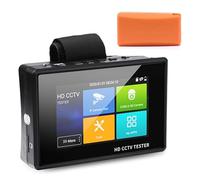 Testeur CCTV, Testeur de vidéosurveillance 4 pouces, testeur caméra IP poignet Portable, 4K H.265 CVBS CVI TVI AHD, analogique avec POE/IP(With cable tester)