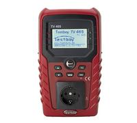 Testeur d'appareils Testboy TV 465 PRO selon DIN VDE 0701-0702, outil d'électricien (fonction d'aide indépendante du secteur, y compris extension de mémoire et logiciel de journalisation), rouge/noir
