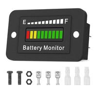 Testeur de Batterie 12V 24V 36V 48V 60V 72VIndicateur Voltmètre Etanche, Moniteur Capacité Batterie Multifonctions, Accessoires Chariot Golf pour Auto, SUV, Pickups, Bateaux, Motos, Chariot Elévateur