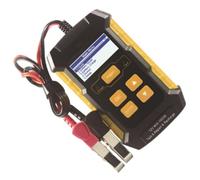 Testeur de Batterie 12V Automobile, Analyseur Chargeur Réparation SAE | Écran Noir et Blanc 2,4 Pouces, Contrôle Alternateur, Batteries Plomb-Acide, Usage Embarqué ou Externe