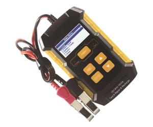 Testeur de Batterie 12V Automobile, Analyseur Chargeur Réparation SAE | Écran Noir et Blanc 2,4 Pouces, Contrôle Alternateur, Batteries Plomb-Acide, Usage Embarqué ou Externe