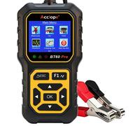 Testeur de batterie 6V/12V/24V, 100-3000 CCA, compatible avec les batteries AGM, lithium et gel, avec impression via le cloud