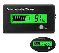 Testeur de batterie - AIMOONSA - 12-84V - Affichage LCD - Alarme <20% - Compatible plomb & lithium