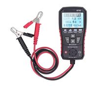 Testeur de Batterie Auto 12V 24V, Analyseur Précis avec Affichage Rétroéclairé et Lampe Torche - Test Rapide et Eclairage LED, Usage Universel et Pratique