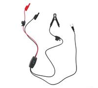 Testeur de batterie de voiture 12 V avec fusible et bornes en U, noir