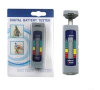 Testeur de batterie numérique LCD pour piles bouton AA AAA 9 V bloc tension test résistance interne mesure gris compact