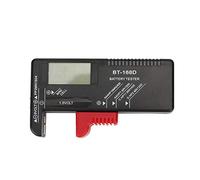 Testeur de batterie numérique portable haute précision 1,5 V 9 V Mesure de tension de batterie Outil d'analyse de vérificateur de diagnostic pour usage domestique et de bureau
