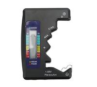 Testeur de Batterie, Testeur de Capacité de Batterie Numérique Analyseur de Piles à Bouton avec Écran LCD Testeur de Piles Universel Testeur de Piles pour D C N AAA AA 9V 1,5V (Noir)