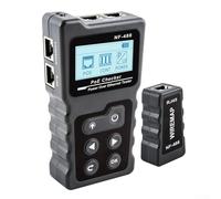 Testeur de câble réseau pour CAT5e CAT6 CAT6a avec support Loopback Test Continuité Vérification et lecture LCD
