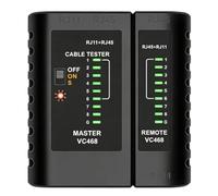 Testeur de câble - Testeur de continuité - Dispositif de signalisation | Testeur de vitesse de câble Ethernet pour électricien, données de signal, termination, continuité, tension, circuit optique
