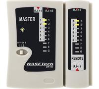 Testeur de câbles BT-100 Basetech BT-100 Adapté à RJ-45, RJ-11