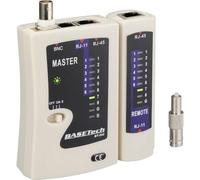 Testeur de câbles BT-200 Basetech BT-200 Adapté à RJ-45, RJ-11, BNC
