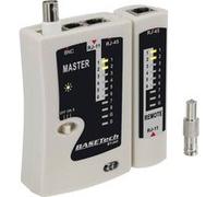 BASEtech Testeur de câbles BT-200 – Compatible RJ-45, RJ-11, BNC