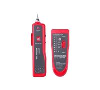 Testeur de câbles réseau LAN for détecteurs STP UTP Cat5 Cat6 RJ45 RJ11, détecteur ligne, traqueur fils téléphoniques, kit d'outils diagnostic tonalité Tests de transmission(Rot)