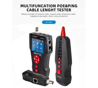 Testeur de câbles réseau - NF-8601 - Multifonctionnel - PoE/Ping - Test de continuité (Wiremap) - Mesure de longueur de 10 à 2000 mètres - Compatible avec les câbles Cat5e/Cat6/Cat6a/Cat7, les câbles
