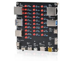 Testeur de câbles USB 9-en-1, kit de soudure avec différentes connecteurs