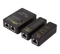 LogiLink WZ0015P Testeur de câble réseau RJ-11/RJ-12/RJ-45 Noir - Support des standards IEEE 802.3af et IEEE 802.3at