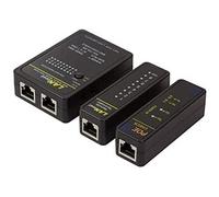 LogiLink WZ0015P Testeur de câble réseau RJ-11/RJ-12/RJ-45 Noir - Support des standards IEEE 802.3af et IEEE 802.3at