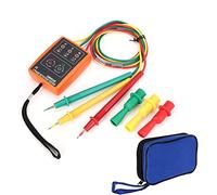 Testeur de champ rotatif de phase portable portable Indicateur de rotation de moteur triphasé 3 avec LED et buzzer pour tester les appareils haute tension
