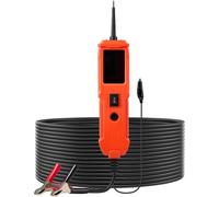 Testeur de circuit automobile, testeur de circuit d'alimentation 8 - 35 VCC avec écran couleur TFT et éclairage, sonde de test d'alimentation automobile avec câble de 4 m, détecteur électrique à coque