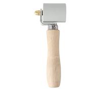Testeur de Joint en Silicone, Outil à Rouleau pour Joints sans Fil avec poignée Ergonomique en Bois de Gang, Rouleau lisseur à roulement Amovible pour Le soudage des Bandes (Gris Largeur 45 mm/1,8