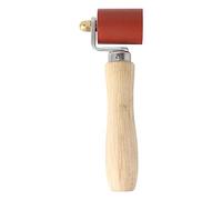 Testeur de Joint en Silicone, Outil à Rouleau pour Joints sans Fil avec poignée Ergonomique en Bois de Gang, Rouleau lisseur à roulement Amovible pour Le soudage des Bandes (Rouge Largeur 40mm/ 1,6
