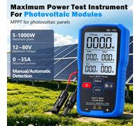 Testeur de module solaire MPPT, 1000 W, 80 V/35 A, avec écran LCD