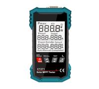 Testeur de panneau solaire 1600 W, testeur MPPT numérique portable avec mode automatique/manuel, tension à vide, point de puissance maximum (puissance/tension/courant), batterie 1250 mAh