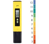 Testeur de Ph Professionnel, Fonction D'étalonnage Automatique et 0,00-14,00 Gamme de Mesure pour l’Eau Portable Aquarium Hydropon