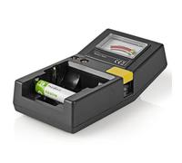 Nedis Testeur de piles BATE110, AAA AA C D 9 V pile bouton, Noir
