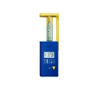 Testeur de Piles Varta LCD - Compatibilité 9V, AA, AAA, C, D, Li-Ion, NiMH - Dimensions 43x16x86mm - Inclut LR44 - Bleu/Jaune - Réf: 00893-101-111