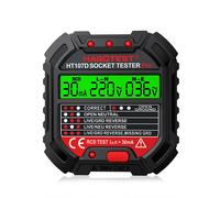 Testeur de prise HT106 HT107, Test de tension Pro, prise de sortie numérique, détection de prise US/UK/EU, prise de ligne zéro au sol, contrôle de Phase de polarité HT106E-UK Plug