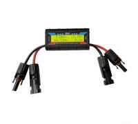 Testeur de puissance solaire pour avion avec connecteur photovoltaïque 150 A 200 A 4,8-60 V 0-130 A LCD rétroéclairé ABS Tension Courant Puissance Ah Analyseur pour RC EV PV (jaune 200 A)