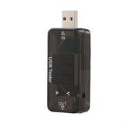Testeur de puissance USB avec voltmètre numérique, mesure de la capacité de la batterie et indicateur de courant de charge pour appareils USB (B)