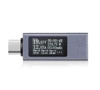 Testeur de puissance USB-C 4-30 V 0-12 A Moniteur de tension et de courant | Les deux modes d'affichage affichent en un coup d'œil la tension en direct, le courant, la puissance