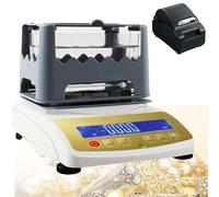 Testeur De Pureté De l'or, Analyseur De Pureté des Métaux, Kit De Test des Métaux Précieux (Or, Argent, Palladium Et Platine) avec Une Précision De Pesée De 0,01G / 0,005G / 0,001G(W/Printer,MDJ600K)