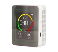 Testeur de qualité de l'air intérieur pour thermo-hygromètre avec écran pour chambre à coucher, salon 70 x 35 x 90 mm (blanc)