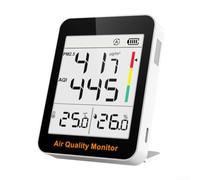 Testeur de qualité de l'air numérique PM2.5 - Température et humidité - Avec capteur PM2.5 et écran LCD pour moniteur de qualité de l'air intelligent pour la maison, le bureau et la chambre d'enfant