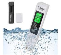 Testeur de qualité de l'eau 3 en 1 avec écran LCD et thermomètre pour mesurer la qualité et la température de l'eau potable