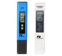 Testeur de qualité de l'eau 4 en 1 : TDS, pH, conductivité (EC), température (couleur bleue)