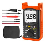 Testeur de résistance d'isolation,GR-6688B Mégohmmètre portable 200 Gig Ohm Résistance d'isolation numérique avec gamme 500V/1000V/2500V/5000V,avec Data Hold Rétro-éclairage