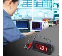 Testeur de résistance numérique Voltmètre DC5V DIY Kit (produits finis) | Mesure < 1,5Ω résistance, tension de fonctionnement DC5 V, affichage LED rouge, temps de réponse rapide, lecture intuitive