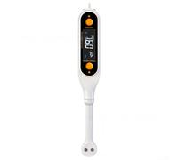 Testeur de salinité numérique 5 en 1 pour nourriture et eau - Détecteur de teneur en sel avec écran LCD - Mesure de la température sg - Plage de 0,01-26 % - Testeur portatif blanc