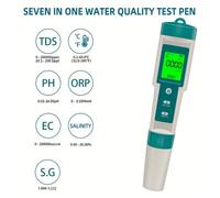 Testeur de salinité pour piscine (convient aux piscines et spas au chlorure de sodium), plage de test de salinité : 0-9000 ppm