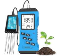 Testeur de sol 7 en 1, capteur d'humidité, azote, phosphore, Potassium, conductimètre NPK, température de haute précision