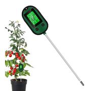 Testeur de sol portable 5 en 1 Humidimètre pour d'intérieur 12,6 pouces | Détecteur de dépouillement, hydromètre pour petites d'intérieur, kit de test de sol, écran LCD, jauge